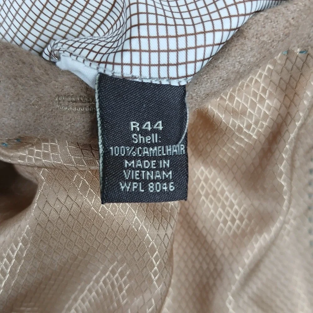 Tasso Elba Lanificio Campore 44R Mens Sport Coat‎ Jacket Blazer Camel Hair